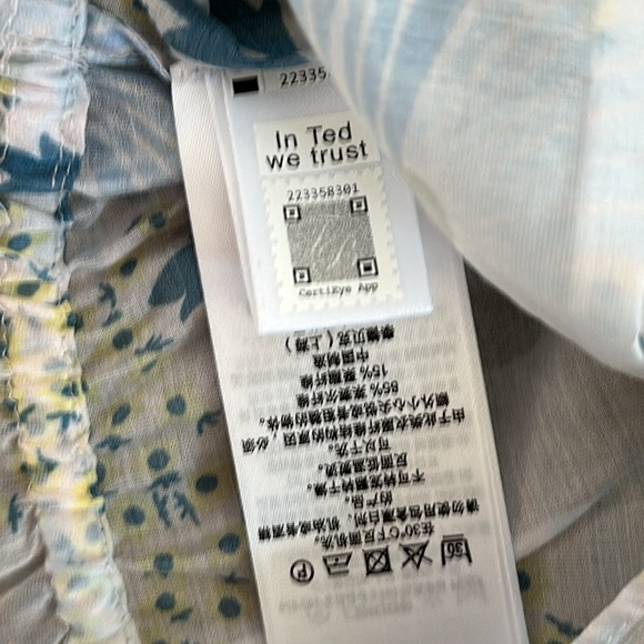 TED BAKER Trisia Floral-print off-the-shoulder woven top - Picture 7 of 8